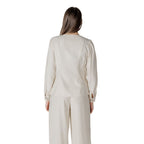 Vila Clothes Beige Viscose Top