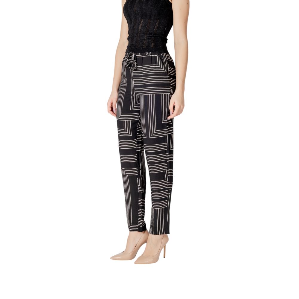 Jacqueline De Yong Black Viscose Pants