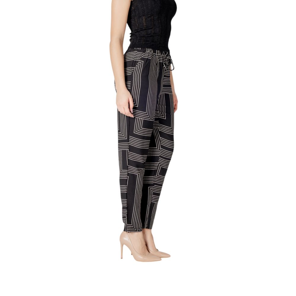 Jacqueline De Yong Black Viscose Pants