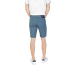 Jeckerson Blue Cotton Bermuda Shorts