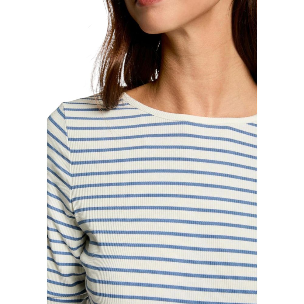 Morgan De Toi White Viscose Long Sleeve T-Shirt