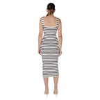 Morgan De Toi Beige Viscose Long Dress