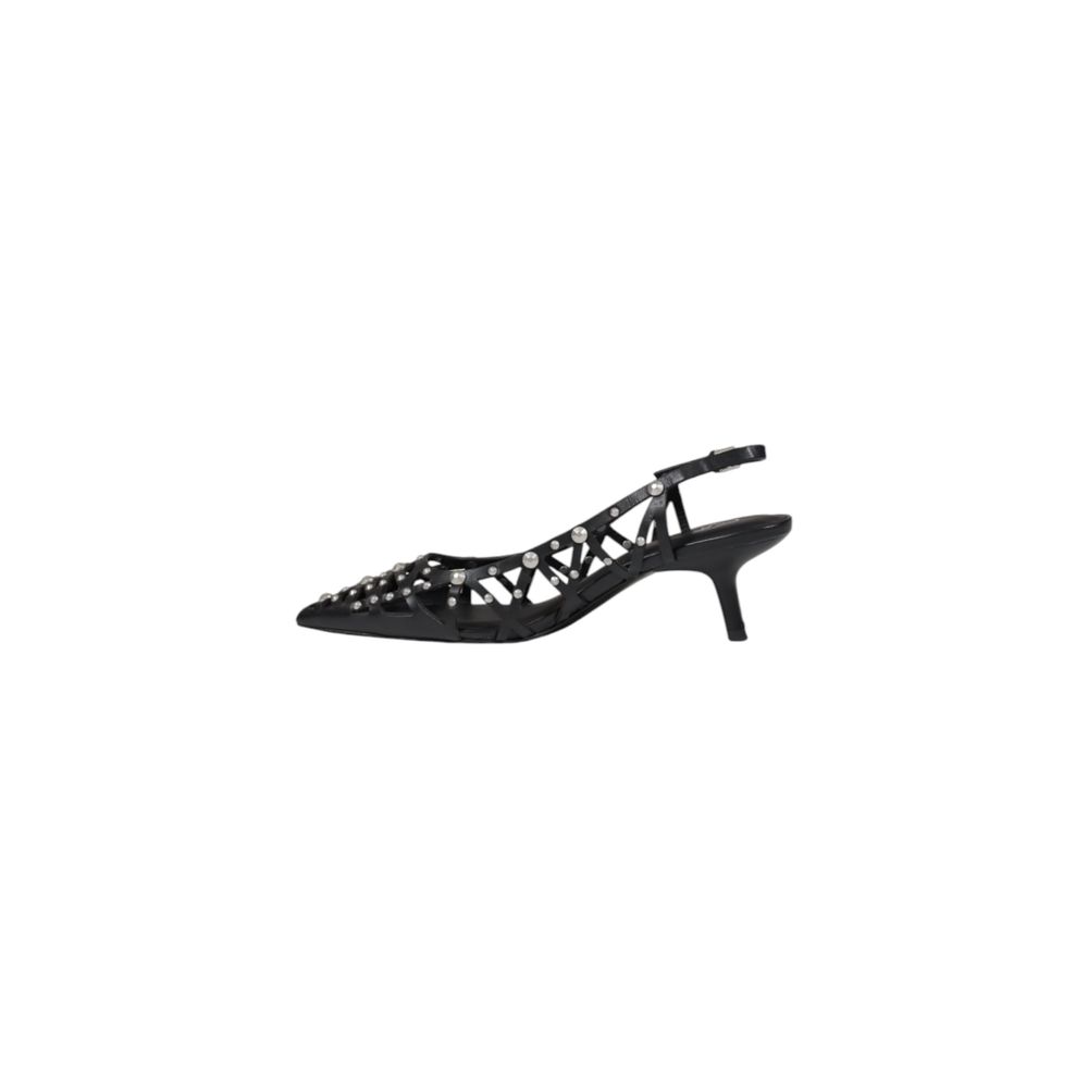 ASH Black Leather High Heel Pumps
