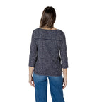Street One Blue Viscose Long Sleeve T-Shirt