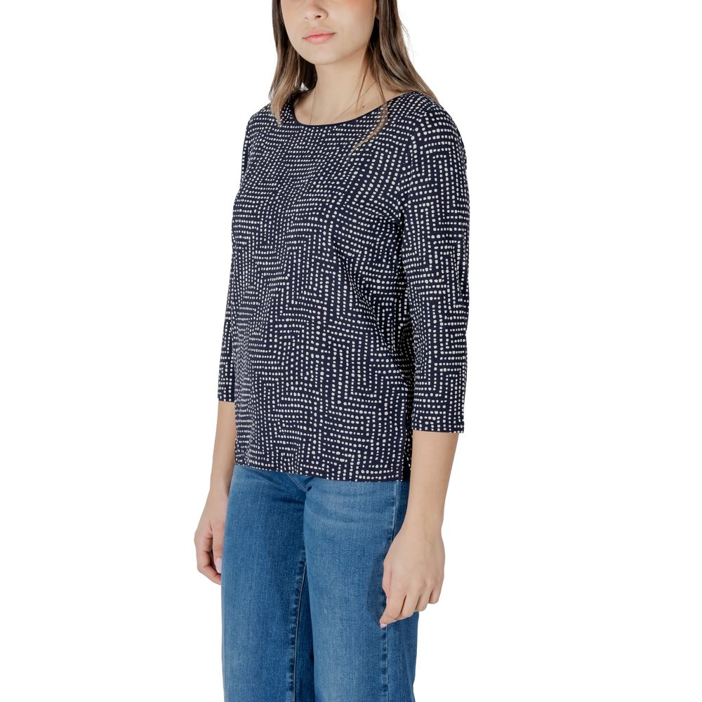 Street One Blue Viscose Long Sleeve T-Shirt