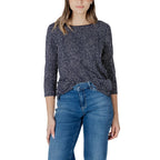 Street One Blue Viscose Long Sleeve T-Shirt