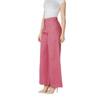 ICHI Pink Cotton Casual Pants