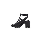 Timberland Black Leather Platform Sandals