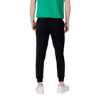 Icon Black Cotton Joggers (Workout Pants)