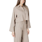 Only Beige Viscose Blouse