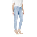 Street One Light Blue Cotton Skinny Jeans