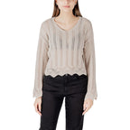 Only Beige Recycled Cotton Sweatshirt