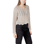 Only Beige Recycled Cotton Sweatshirt