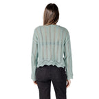 Only Turquoise Recycled Cotton Sweatshirt