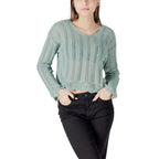 Only Turquoise Recycled Cotton Sweatshirt
