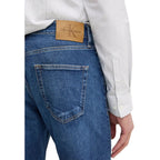 Calvin Klein Jeans Blue Cotton Relaxed Fit Jeans