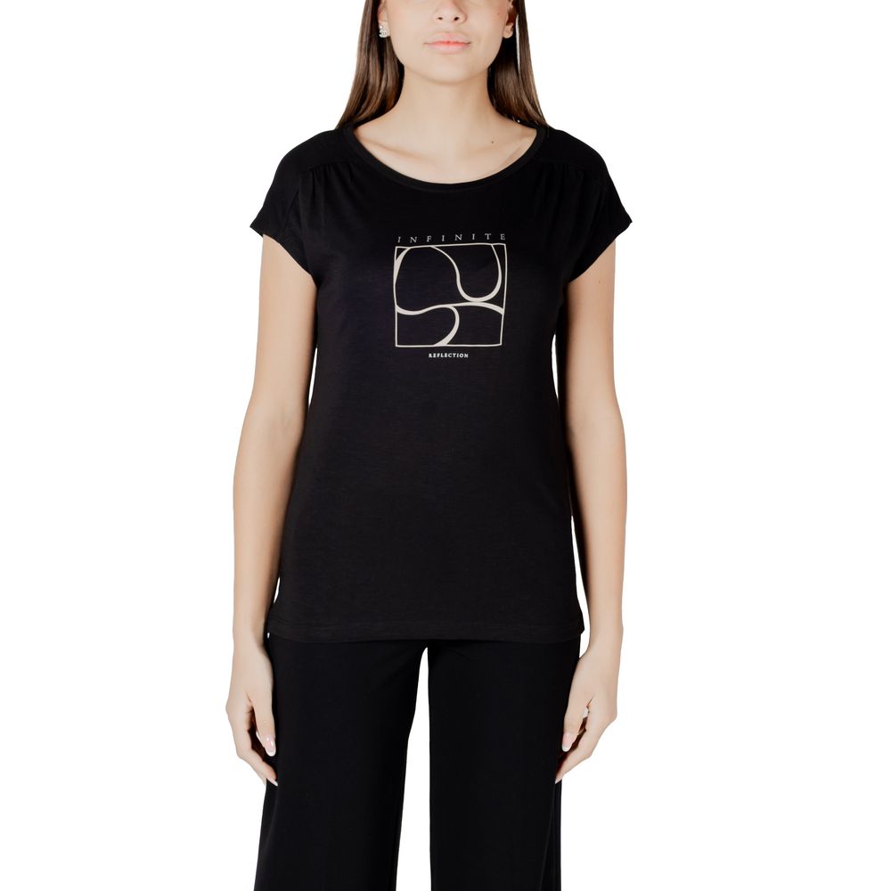 Street One Black Cotton T-Shirt
