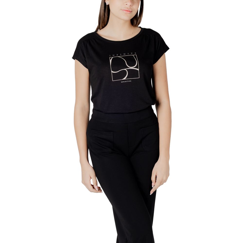 Street One Black Cotton T-Shirt