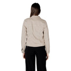Street One Beige Cotton Denim Jacket