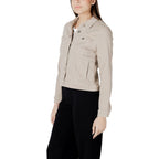 Street One Beige Cotton Denim Jacket