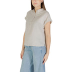 Street One Beige Linen Blouse