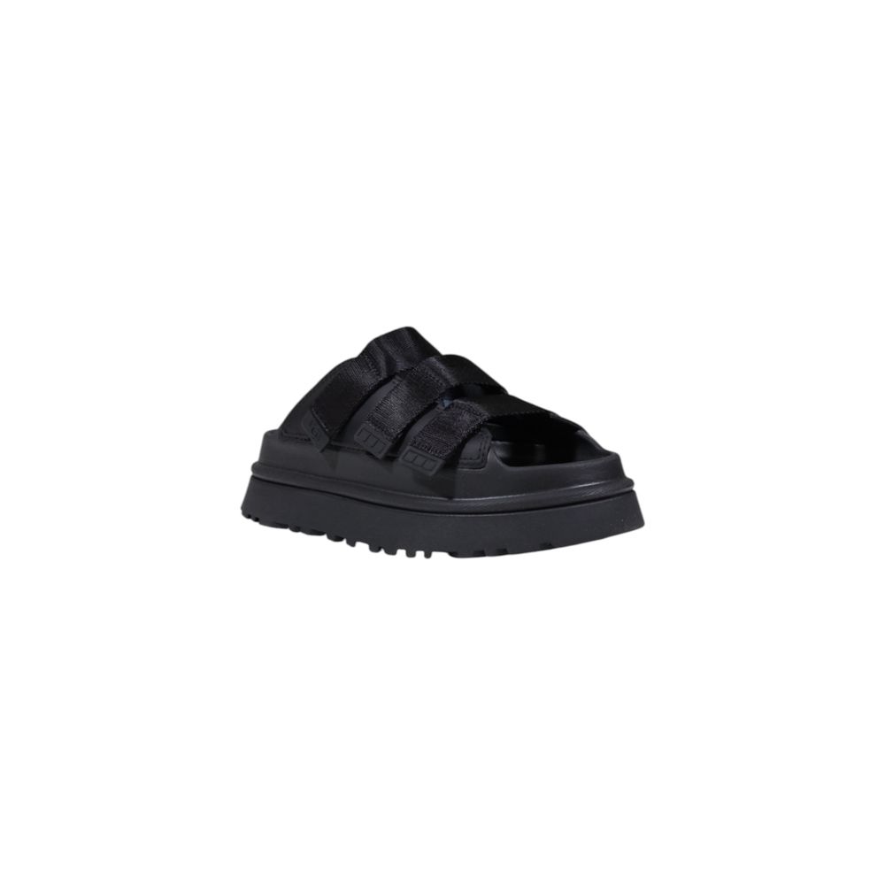 UGG Black Artificial Leather Platform Pumps
