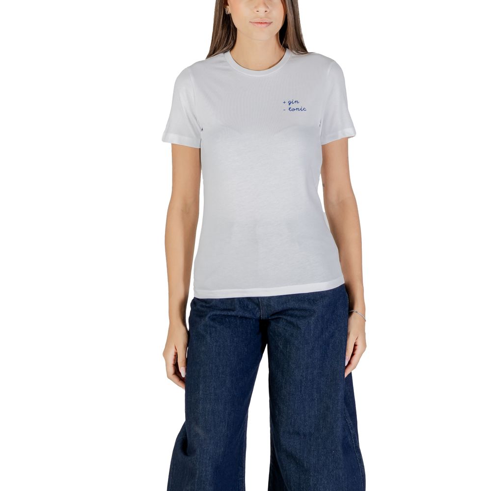 Only Bicolor Cotton T-Shirt