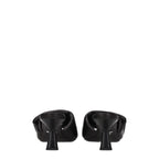Prada Black Leather Platform Sandals