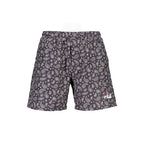 Fila Black Polyester Men's Swim Boxer