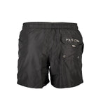 La Martina Black Polyester Men's Swim Trunk