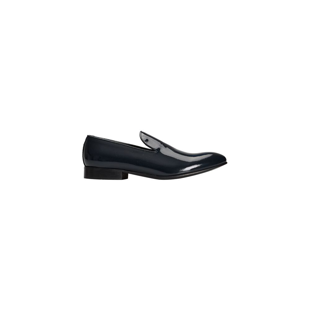 Roberto Pepe Luxury Blue Calfskin Men Loafer