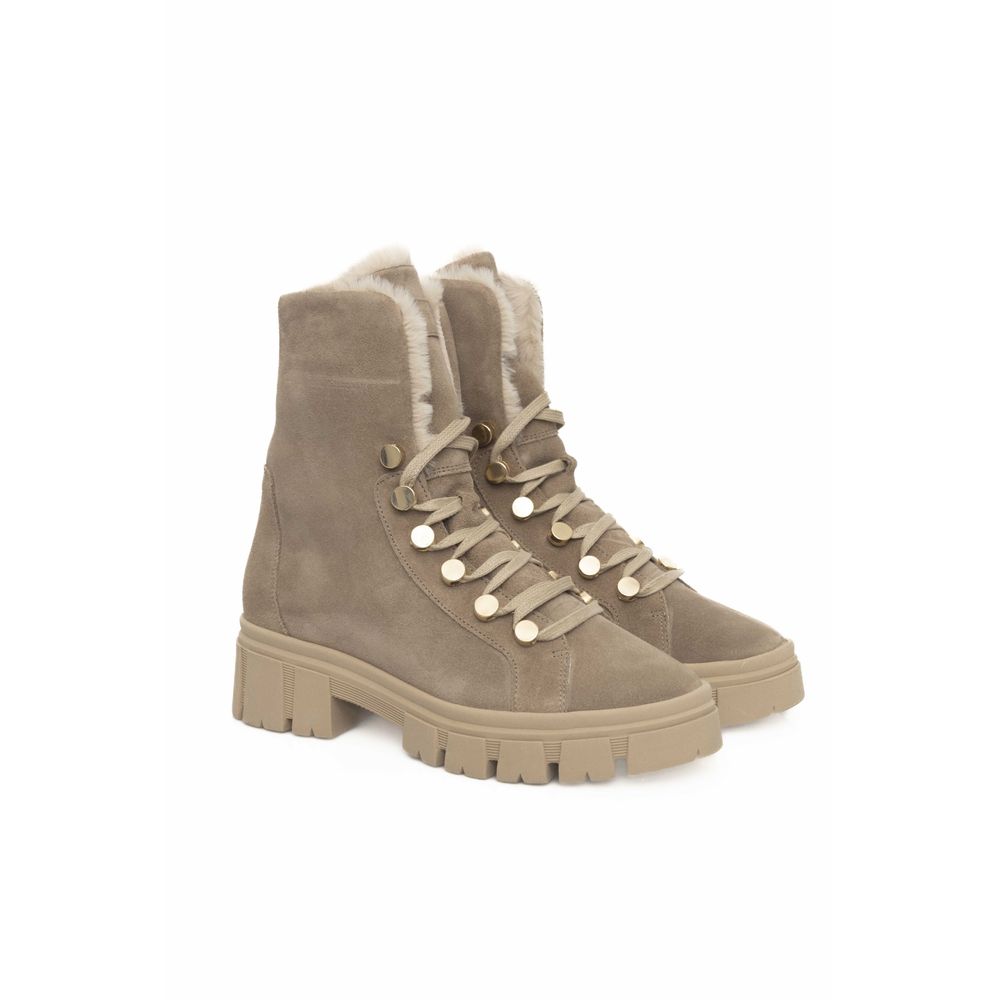 Cerruti 1881 Beige Cowhide Women Boot