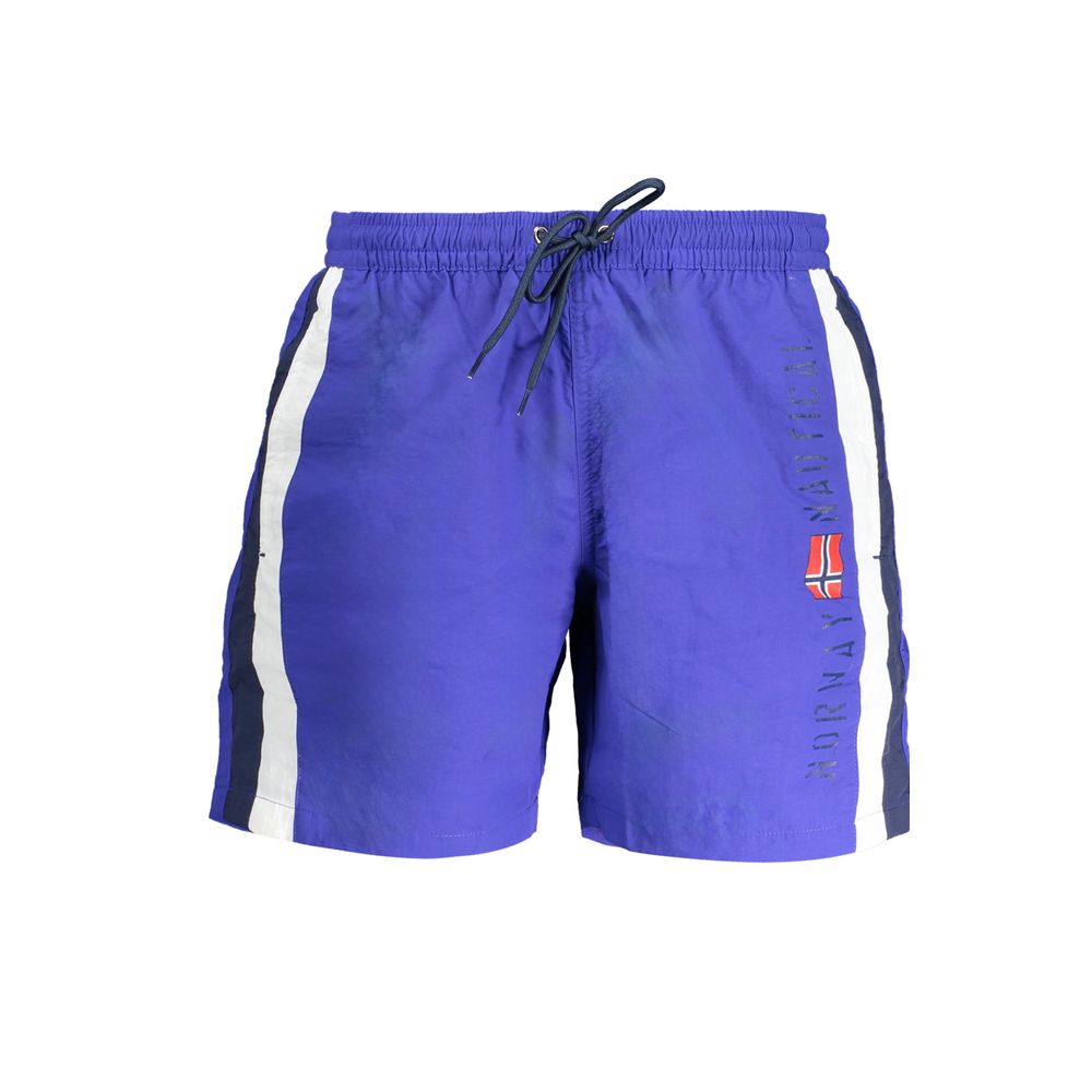 Norway 1963 Blu Poliammide Men's Swim Trunk