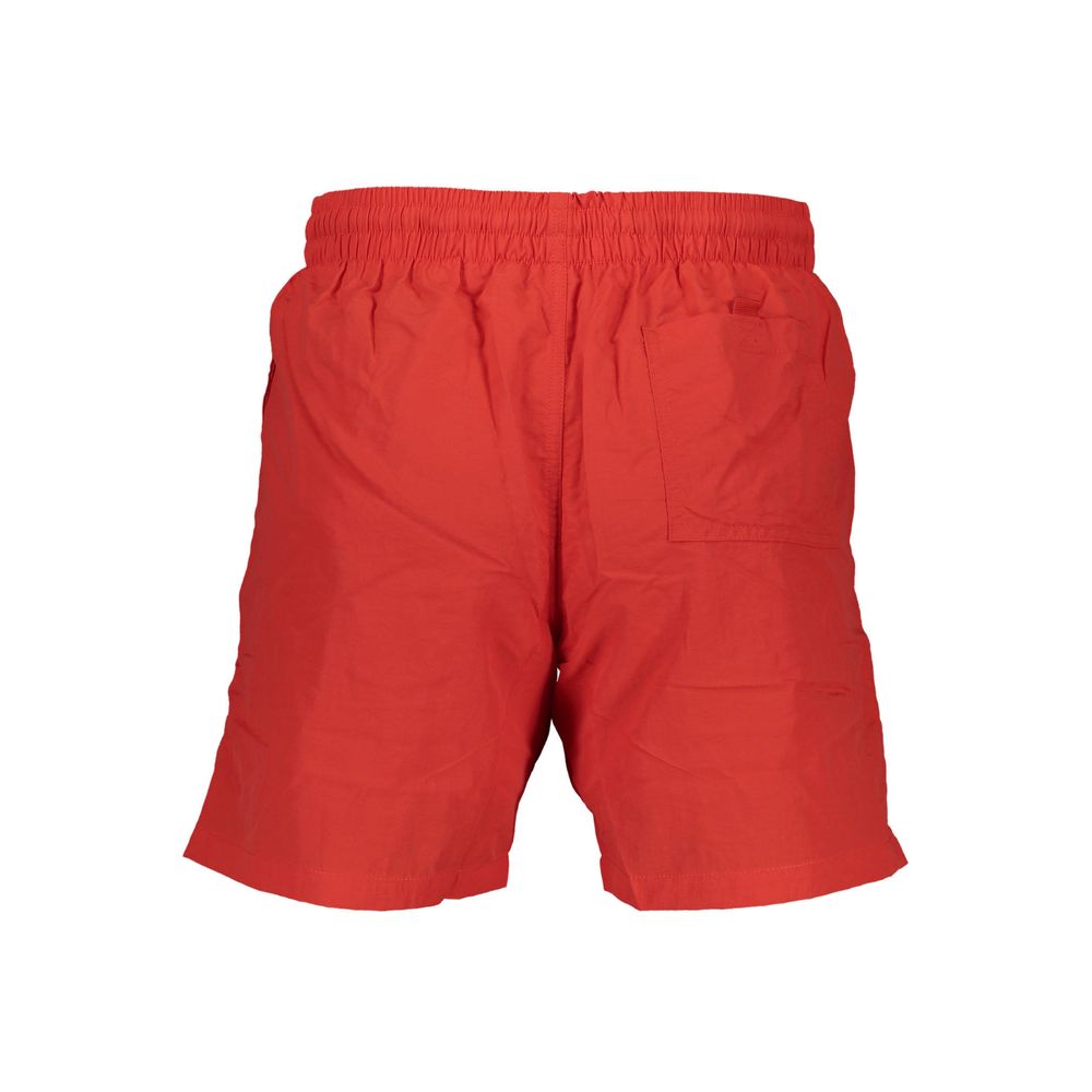 Norway 1963 Rosso Poliammide Men's Swim Boxer