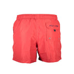 La Martina Red Polyester Men's Swim Trunk