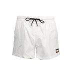 Karl Lagerfeld Bianco Polyester Men's Swim Boxer