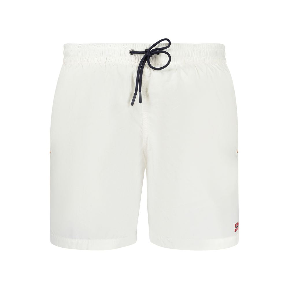 Norway 1963 Bianco Poliammide Men's Swim Boxer