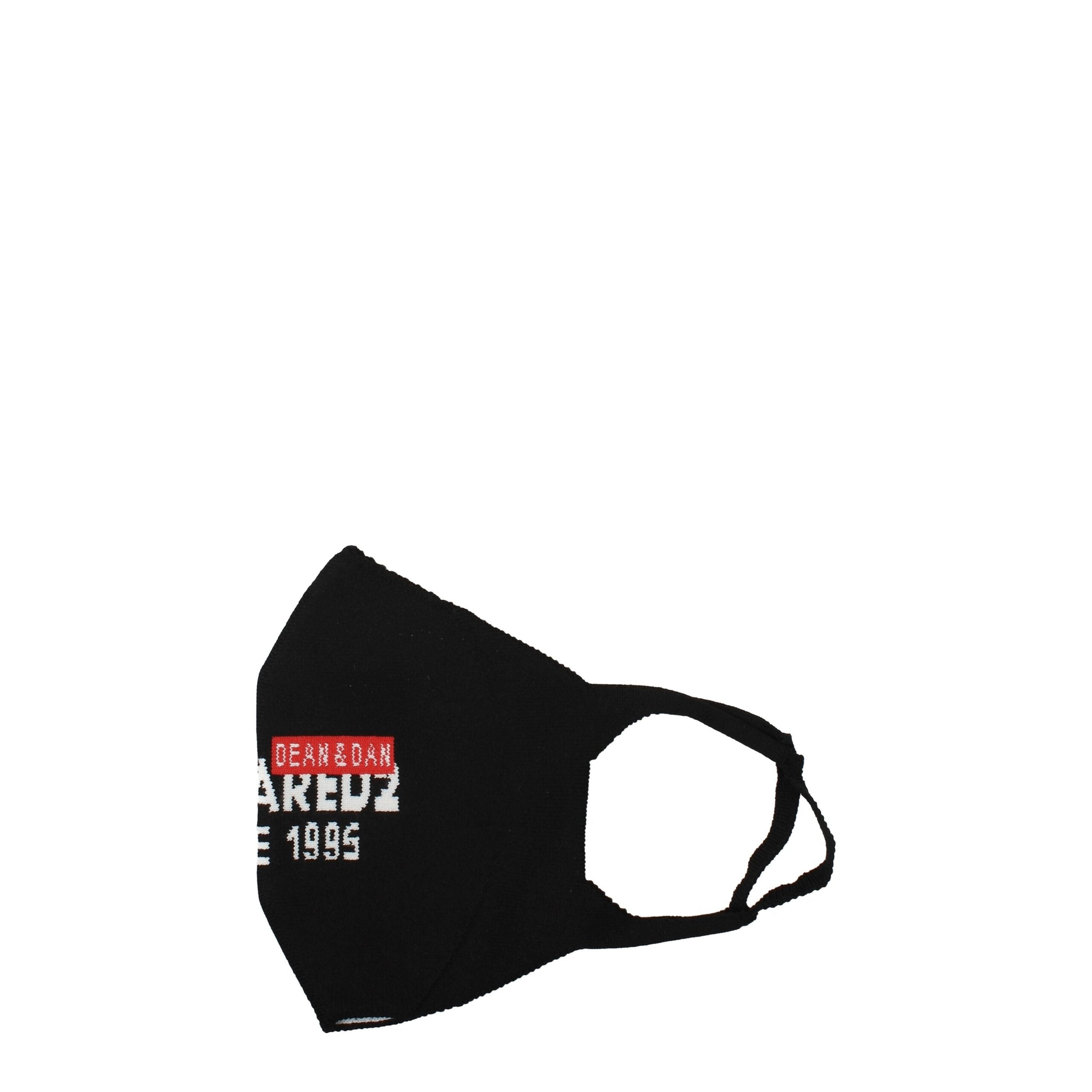 Dsquared² Black Polipropilene Facemask