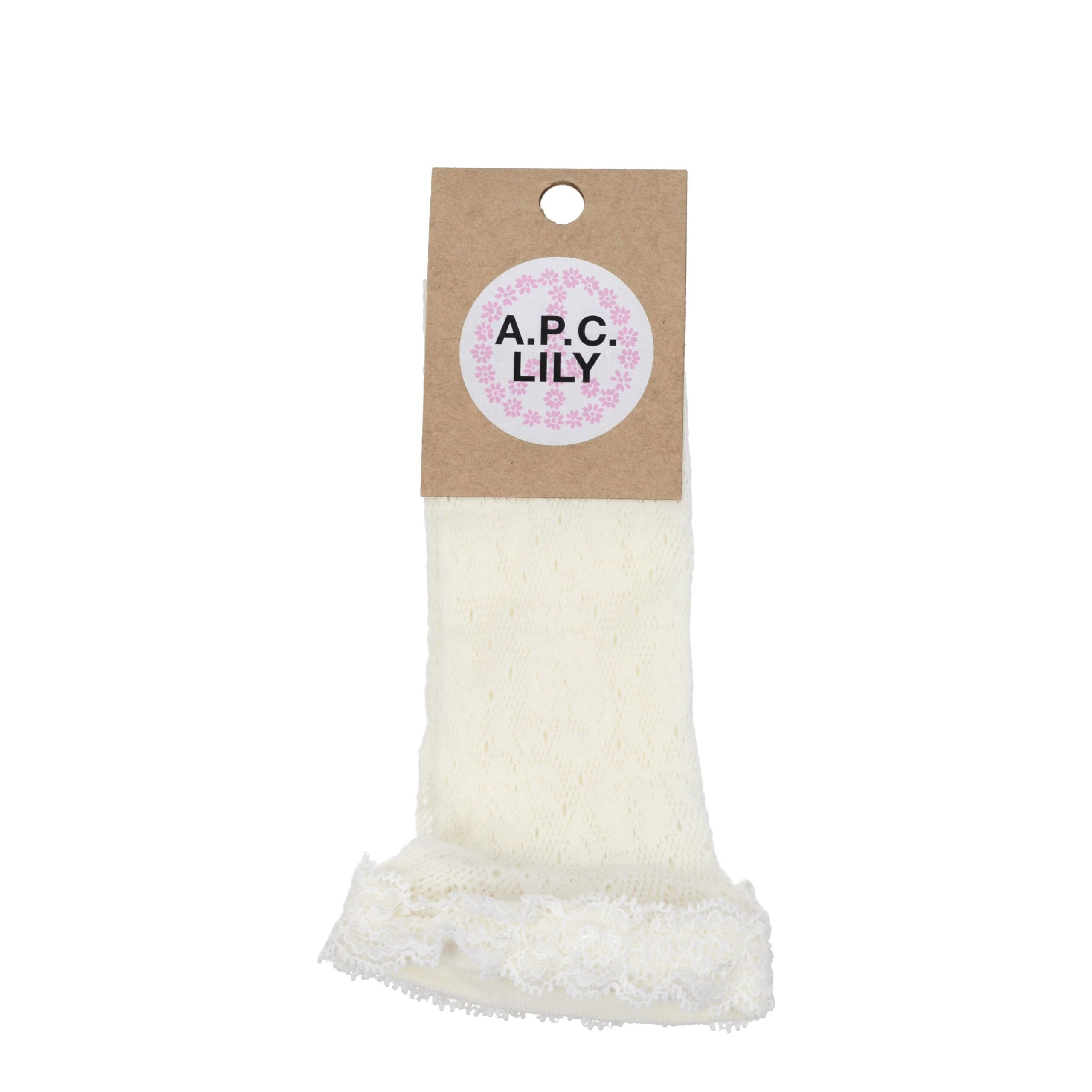 A.P.C. White Polyamide Socks