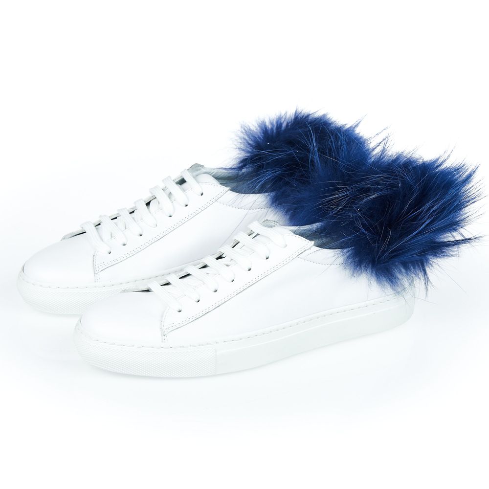 Mr&Mrs Italy White Lamb Leather Women Sneaker