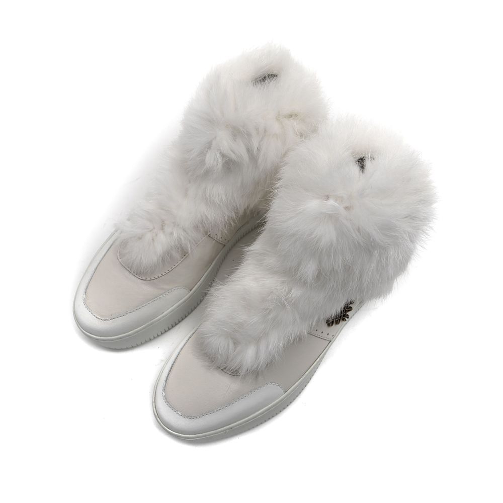 Mr&Mrs Italy White Cotton Women Sneaker