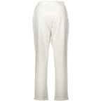 U.S. POLO ASSN. White Cotton Women's Trousers