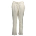 U.S. POLO ASSN. White Cotton Women's Trouser