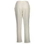 U.S. POLO ASSN. White Cotton Women's Trouser