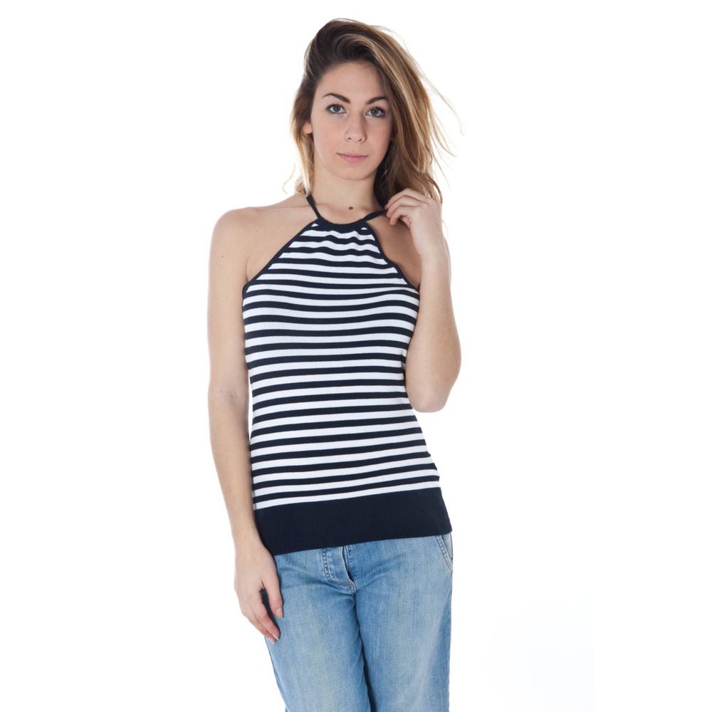 Datch Blu Cotton Women Tank Top