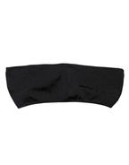 Dolce & Gabbana Black Nylon Blend Bandeau Strapless Tube  Top