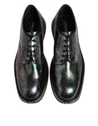 Dolce & Gabbana Multicolor Leather Lace-up Men Formal Derby Shoes