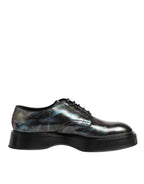 Dolce & Gabbana Multicolor Leather Lace-up Men Formal Derby Shoes
