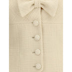 Valentino Beige Fleece Wool Coat