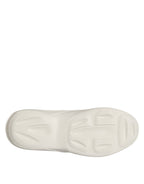 Dolce & Gabbana White Rubber Slides Low Top Sneakers Shoes
